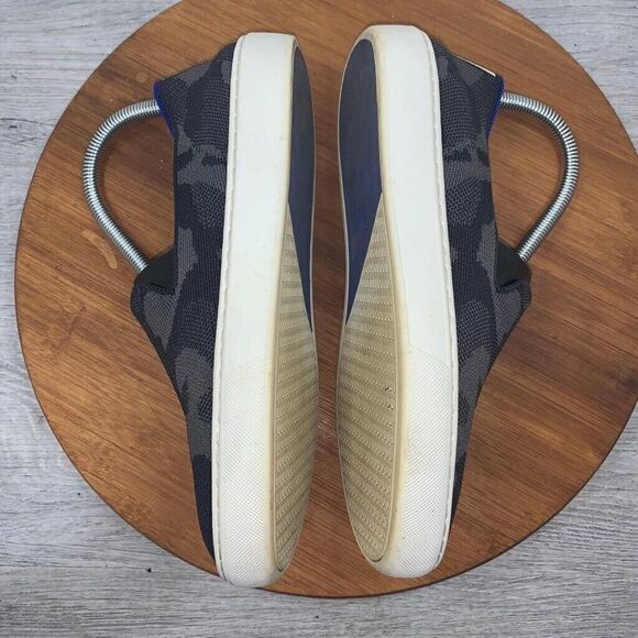 ROTHY’S Women’s Size 7 The Original Slip On Sneaker Camo Black /Grey /Blue - Picture 9 of 10